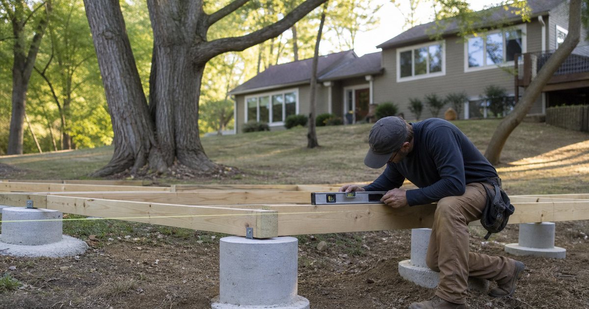 What Is The Best Way To Set A Foundation For A Backyard Studio On Sloped Ground?